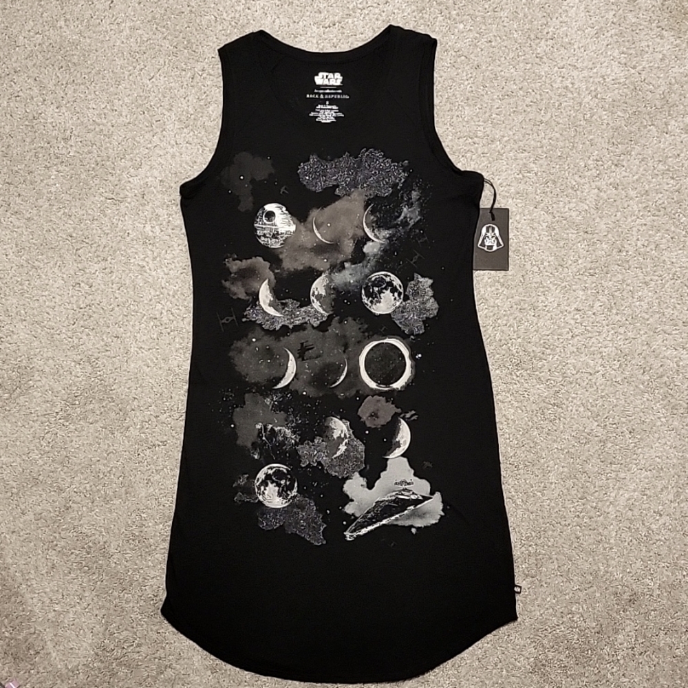 Rock and Republic Star Wars Dark Side Tunic Dress, size Small
